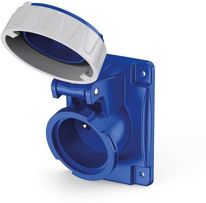 Контакт френски стандарт 2P+Е 16A IP66/IP67/IP69 с детска защита, серия Domo панелен монтаж 70х87мм Scame | JAR Computers Контакт френски стандарт 2P+Е 16A IP66/IP67/IP69 с детска защита, серия Domo панелен монтаж 70х87мм Scame