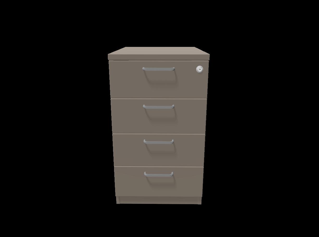 Контейнер с четири чекмеджета Easy Space 4D, 430х600х740мм, ПДЧ 18 мм, трюфел | JAR Computers Контейнер с четири чекмеджета Easy Space 4D, 430х600х740мм, ПДЧ 18 мм, трюфел