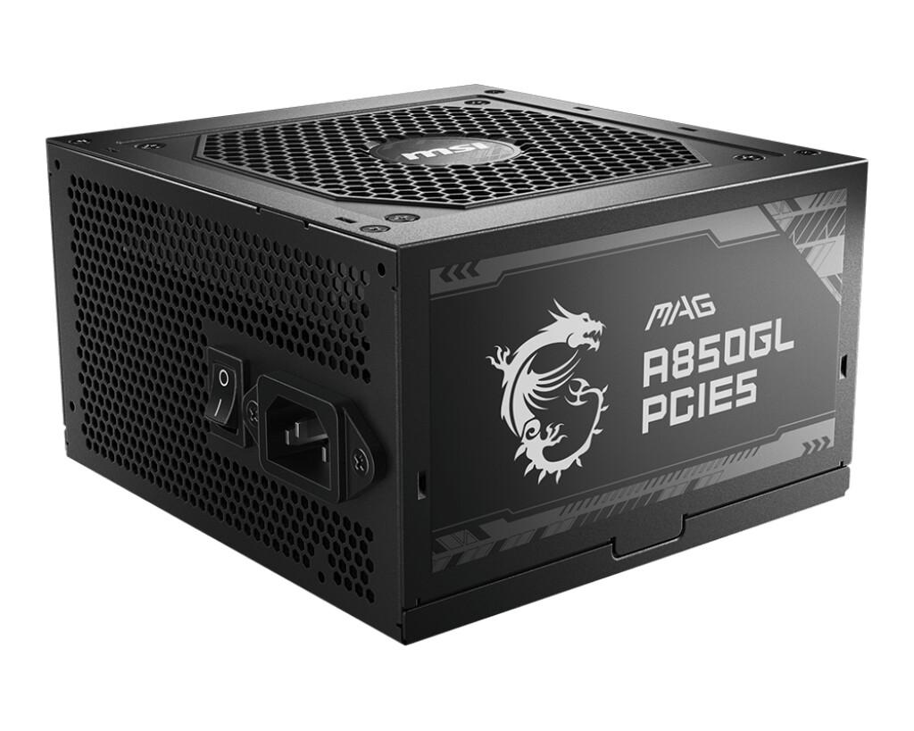 MSI MAG A850GL PCIE5 захранващ блок 850 W 20+4 pin ATX ATX Черен