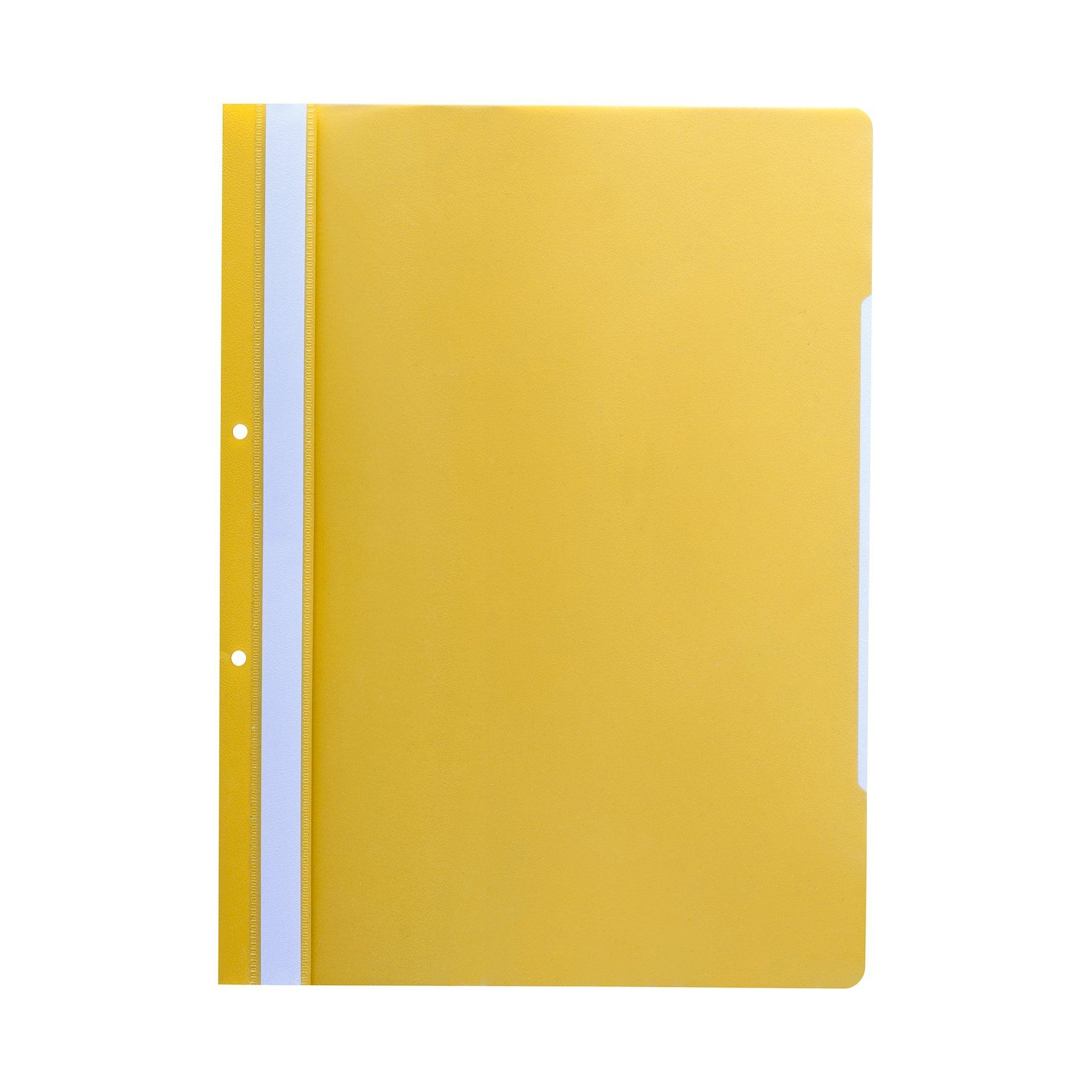 Папка Economy, PP, с перфорация, жълта, 50 броя | JAR Computers Папка Economy, PP, с перфорация, жълта, 50 броя