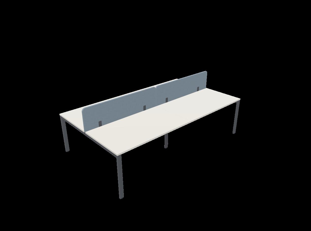 Работна станция с четири места SQart Workbench, сив панел, сива рамка, 2800x1600x740 мм, светлосиво | JAR Computers Работна станция с четири места SQart Workbench, сив панел, сива рамка, 2800x1600x740 мм, светлосиво
