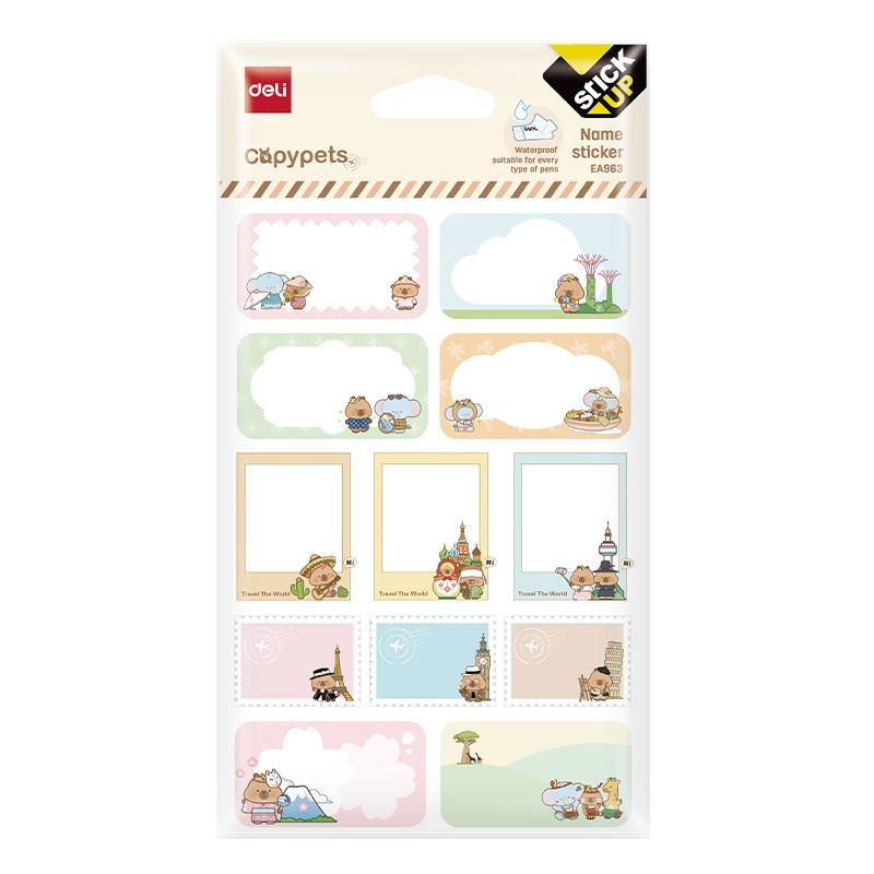 Стикери Deli StickUp Capypets EA963, винилови, 110x165мм, 2 л. | JAR Computers Стикери Deli StickUp Capypets EA963, винилови, 110x165мм, 2 л.