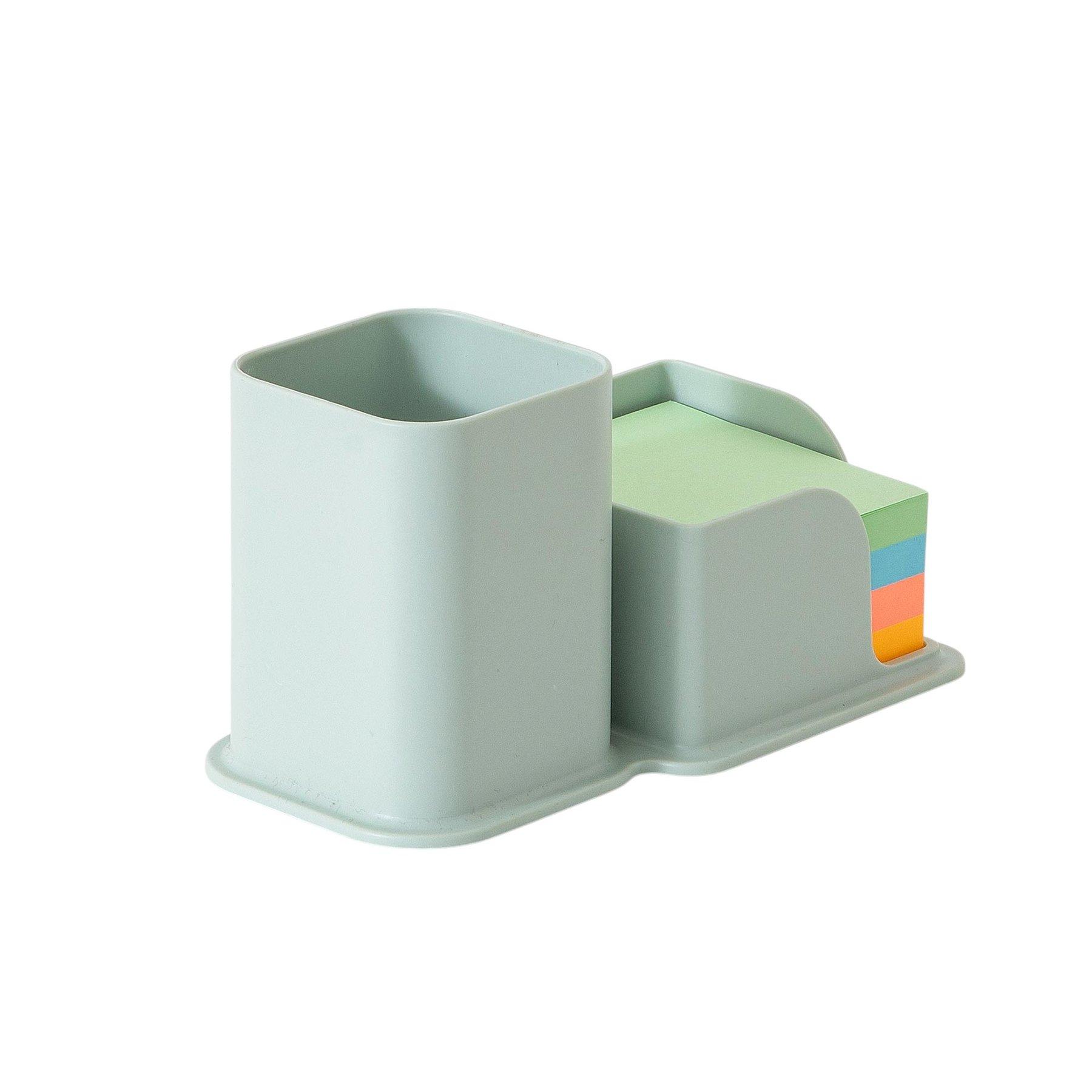 Sworld Моливник с поставка за листчета, 2в1, зелен