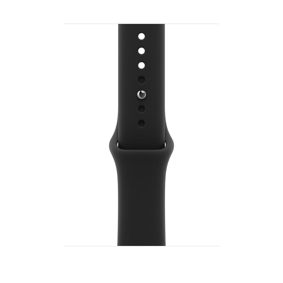 Apple Watch 46mm Sport Band: Black Sport Band - M/L | JAR Computers Apple Watch 46mm Sport Band: Black Sport Band - M/L