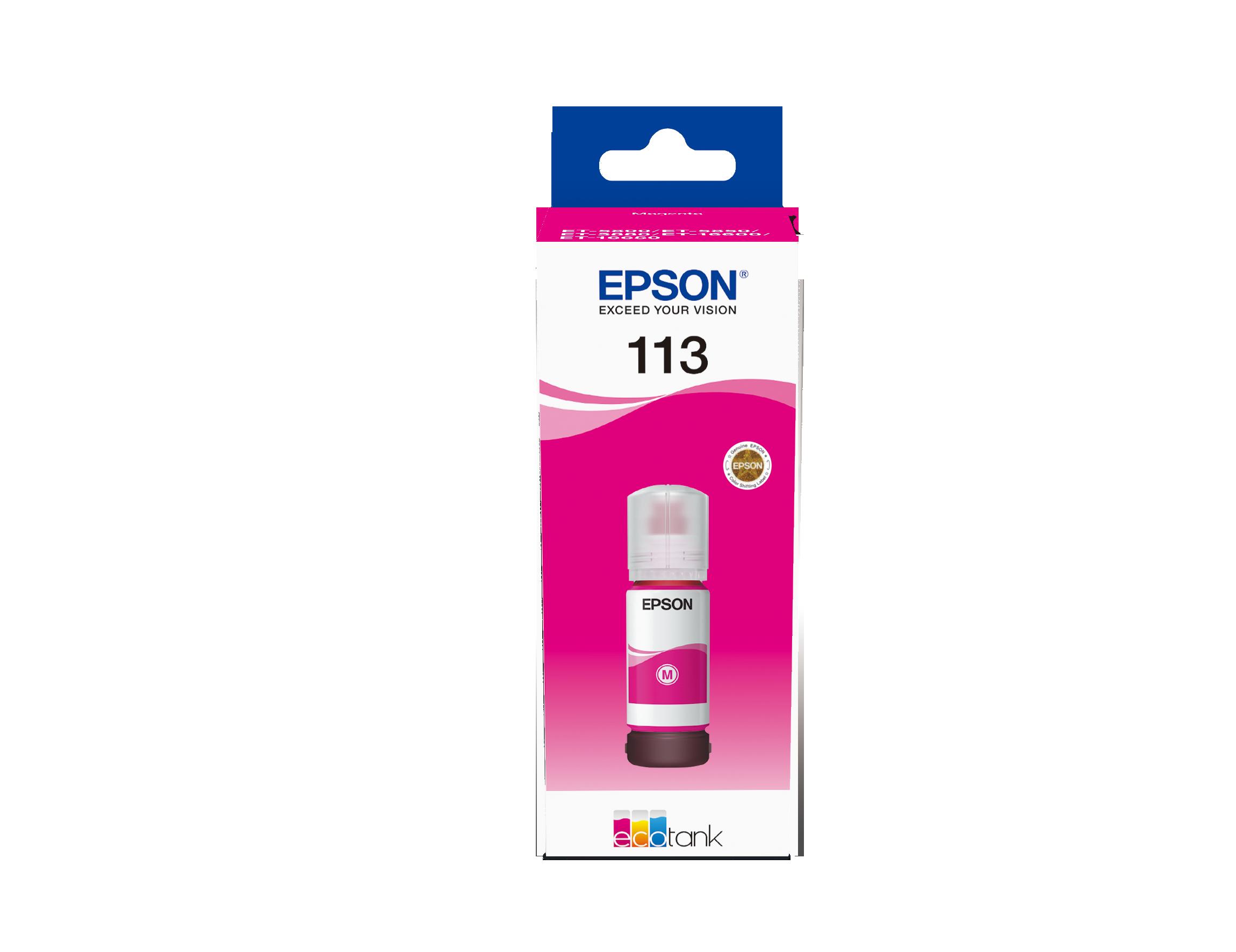 Бутилка мастило за Epson EcoTank Pro ET-5100/ET-5800 Series - Ink - /113/ / C13T06B340 - Magenta - PN C13T06B340 | JAR Computers Бутилка мастило за Epson EcoTank Pro ET-5100/ET-5800 Series - Ink - /113/ / C13T06B340 - Magenta - PN C13T06B340