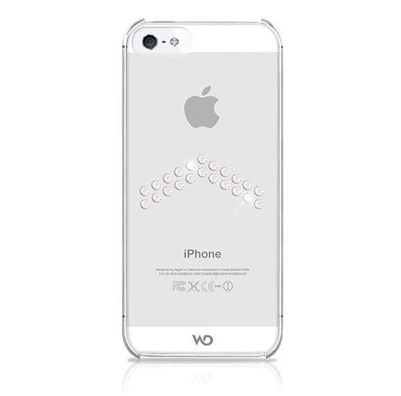 Дизайнерски кейс за iPhone 5, iPhone 5S, iPhone SE (с кристали на Сваровски) - прозрачен - White Diamonds Arrow | JAR Computers Дизайнерски кейс за iPhone 5, iPhone 5S, iPhone SE (с кристали на Сваровски) - прозрачен - White Diamonds Arrow