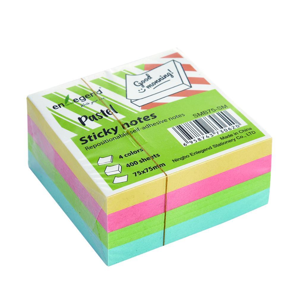 EnLegend Sticky notes 75X75, 400sh.,4 colors pastel (SMB75-SM) (ENLSMB75-SM)