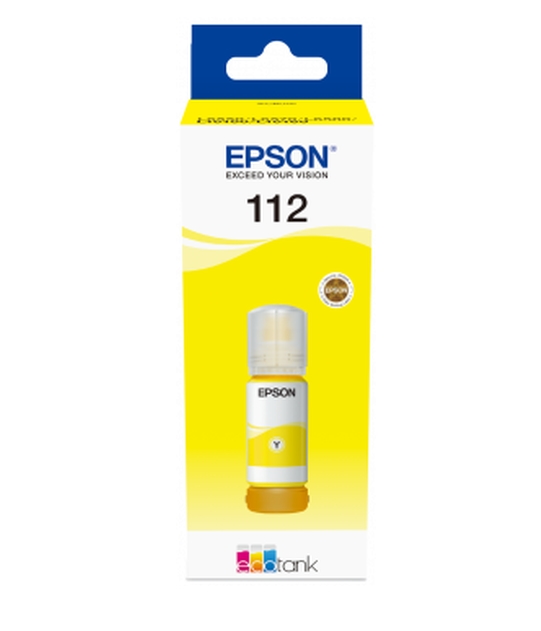 Epson 112 EcoTank Оригинално мастило (жълт) | JAR Computers Epson 112 EcoTank Оригинално мастило (жълт)