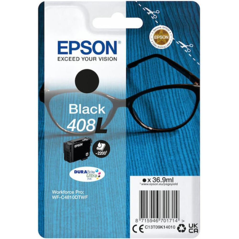 Epson 408L Inkjet Printer Cartridge Black (C13T09K14010) (EPST09K140)