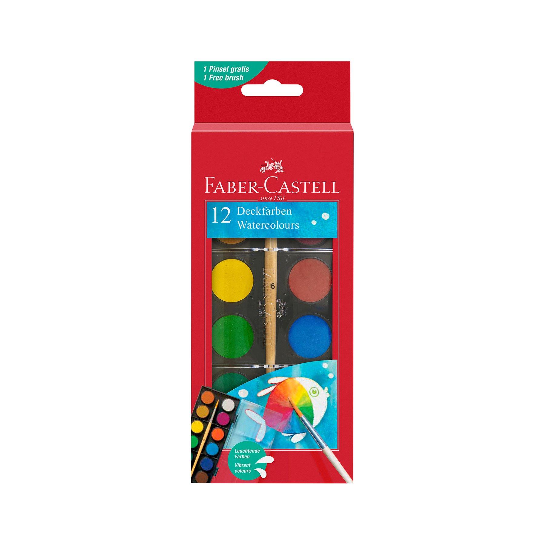 Faber-Castell Акварелни бои, 12 цвята, в малка кутия | JAR Computers Faber-Castell Акварелни бои, 12 цвята, в малка кутия