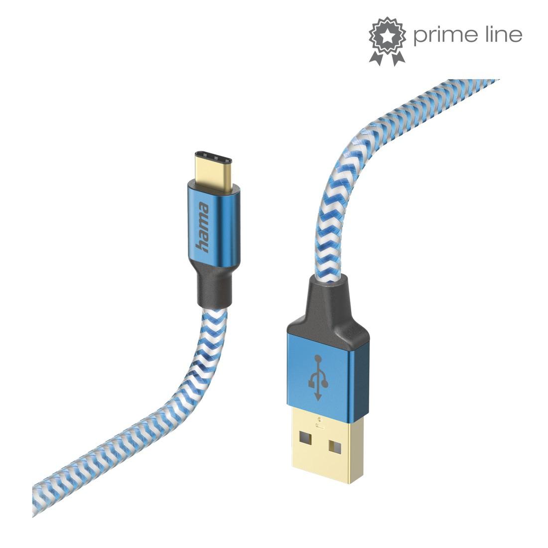Hama Reflective USB кабел USB 2.0 1,5 м USB A USB C 0,48 Гбит/с Син | JAR Computers Hama Reflective USB кабел USB 2.0 1,5 м USB A USB C 0,48 Гбит/с Син