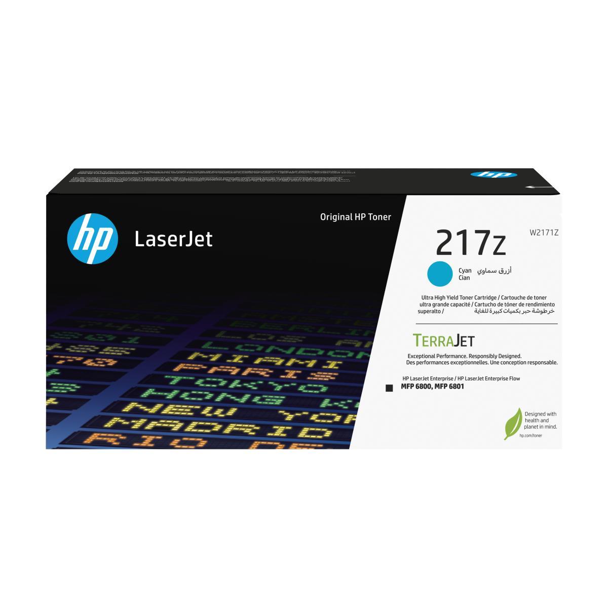 HP 217Z Ultra High Yield Cyan Original LaserJet Toner Cartridge | JAR Computers HP 217Z Ultra High Yield Cyan Original LaserJet Toner Cartridge