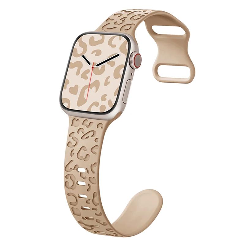 Каишка за Smart Watch 20мм, Leopard Pattern Strap, силиконова /орех/ | JAR Computers Каишка за Smart Watch 20мм, Leopard Pattern Strap, силиконова /орех/