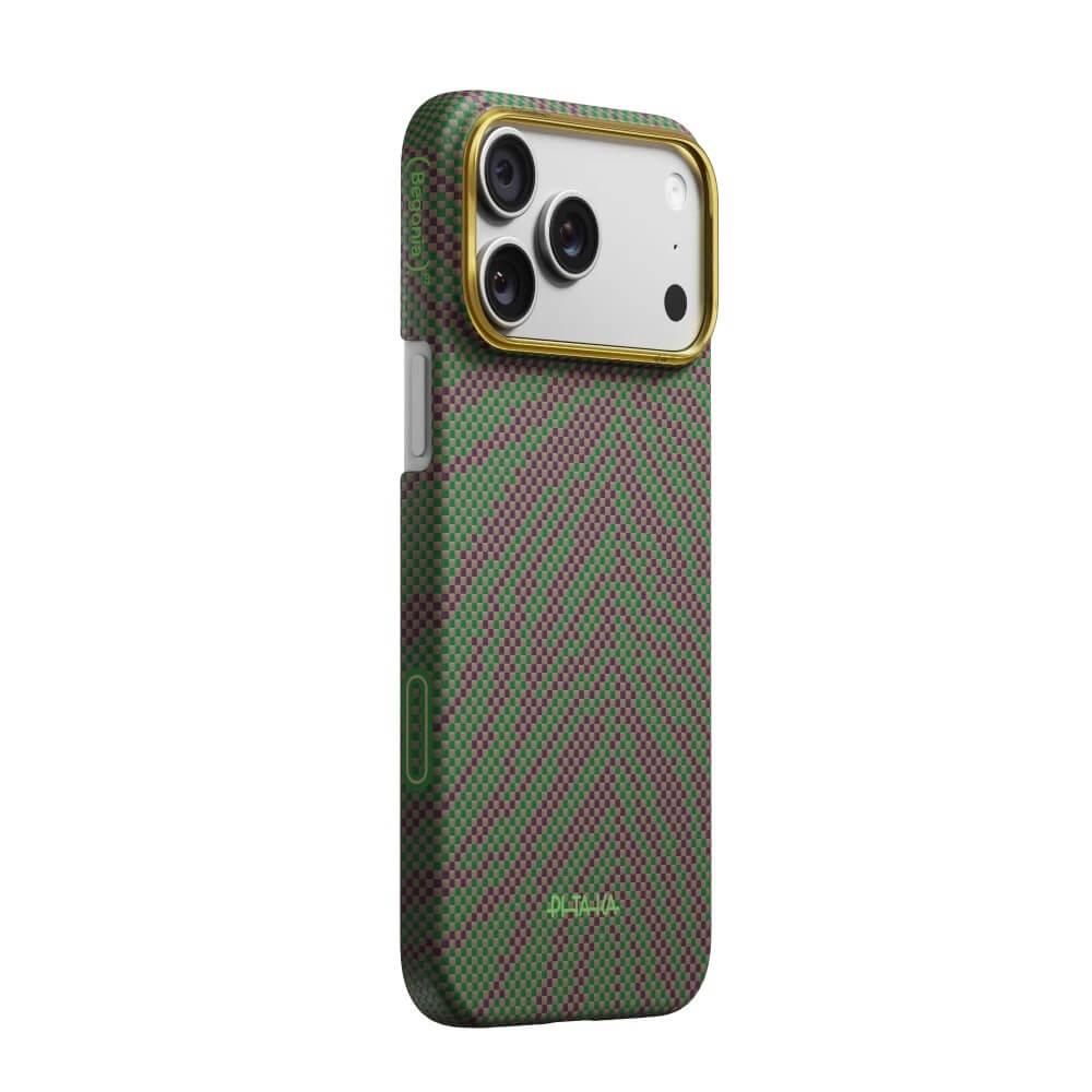 Кевларен кейс с MagSafe за iPhone 17 Pro - Pitaka Breath Of Veins Sprout Surge Edge Ultra Slim Aramid Fiber Case Limited Edition | JAR Computers Кевларен кейс с MagSafe за iPhone 17 Pro - Pitaka Breath Of Veins Sprout Surge Edge Ultra Slim Aramid Fiber Case Limited Edition