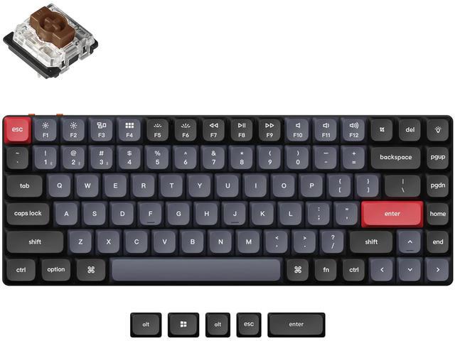 Keychron K3 Pro QMK/VIA Hot-Swappable Gateron Low Profile Brown Switch, RGB Backlight