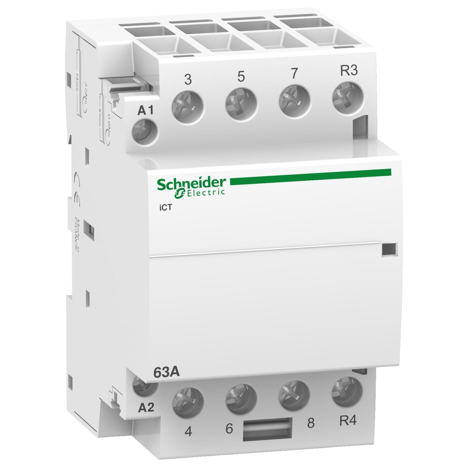 Контактор 63A 3NO+1NC 220...240V 50Hz - SCHNEIDER ELECTRIC Acti 9 iCT A9C20869 | JAR Computers Контактор 63A 3NO+1NC 220...240V 50Hz - SCHNEIDER ELECTRIC Acti 9 iCT A9C20869