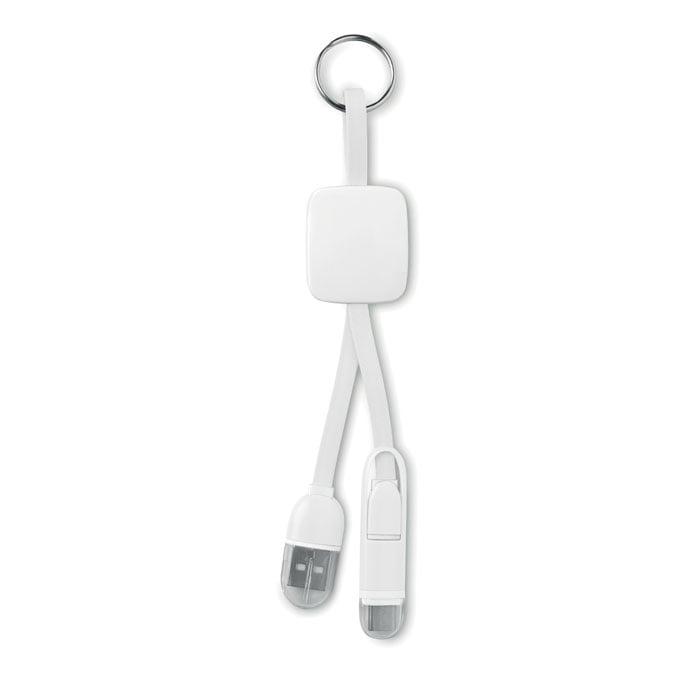 More Than Gifts USB Преходник Key ring, USB type C/ USB micro type B, бял | JAR Computers More Than Gifts USB Преходник Key ring, USB type C/ USB micro type B, бял
