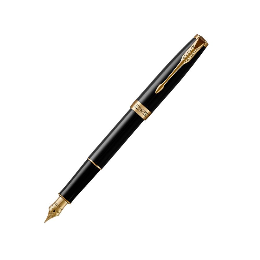 Писалка PARKER Royal Sonnet Lacquer Black GT, месингово тяло, позлатен клип, черен | JAR Computers Писалка PARKER Royal Sonnet Lacquer Black GT, месингово тяло, позлатен клип, черен