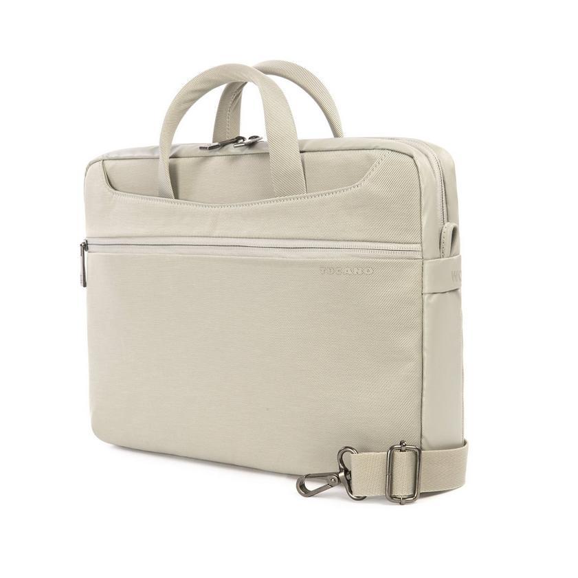 Практична чанта с дръжки за MacBook 13 и лаптопи до 13 инча - Tucano The New Work Out Slim Bag (кремав) | JAR Computers Практична чанта с дръжки за MacBook 13 и лаптопи до 13 инча - Tucano The New Work Out Slim Bag (кремав)