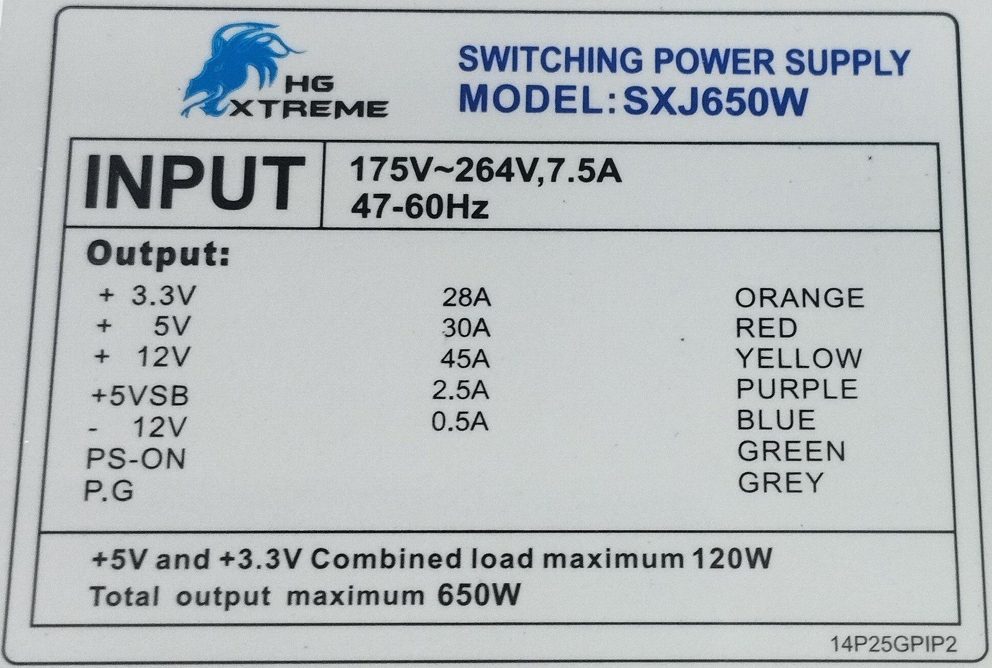 PSU OMEGA SXJ650W | JAR Computers PSU OMEGA SXJ650W