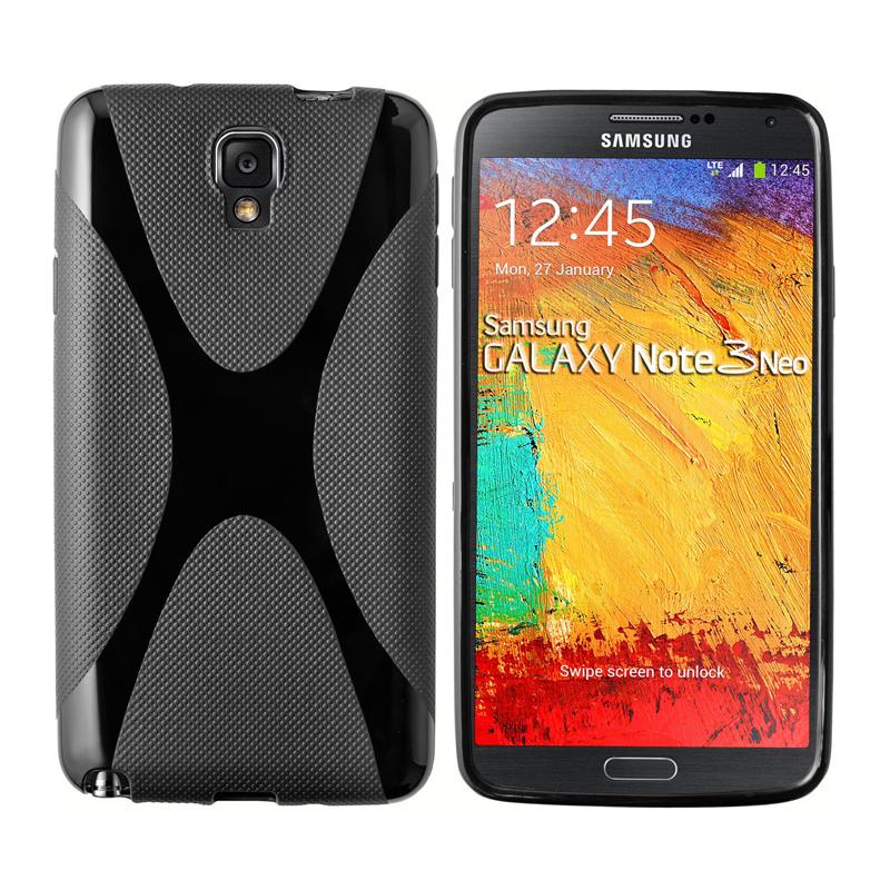 Силиконов калъф за Samsung Galaxy Note 3 Neo N7505 - X-Line Cover Case (черен) | JAR Computers Силиконов калъф за Samsung Galaxy Note 3 Neo N7505 - X-Line Cover Case (черен)