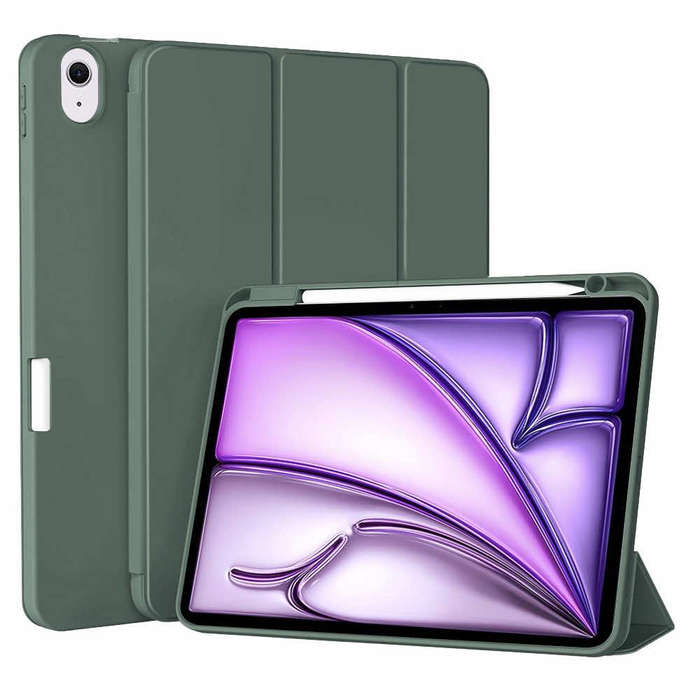 Techsuit Flex Trifold Case - термополиуретанов (TPU) кейс и поставка за iPad Air 11 (2024) (зелен)