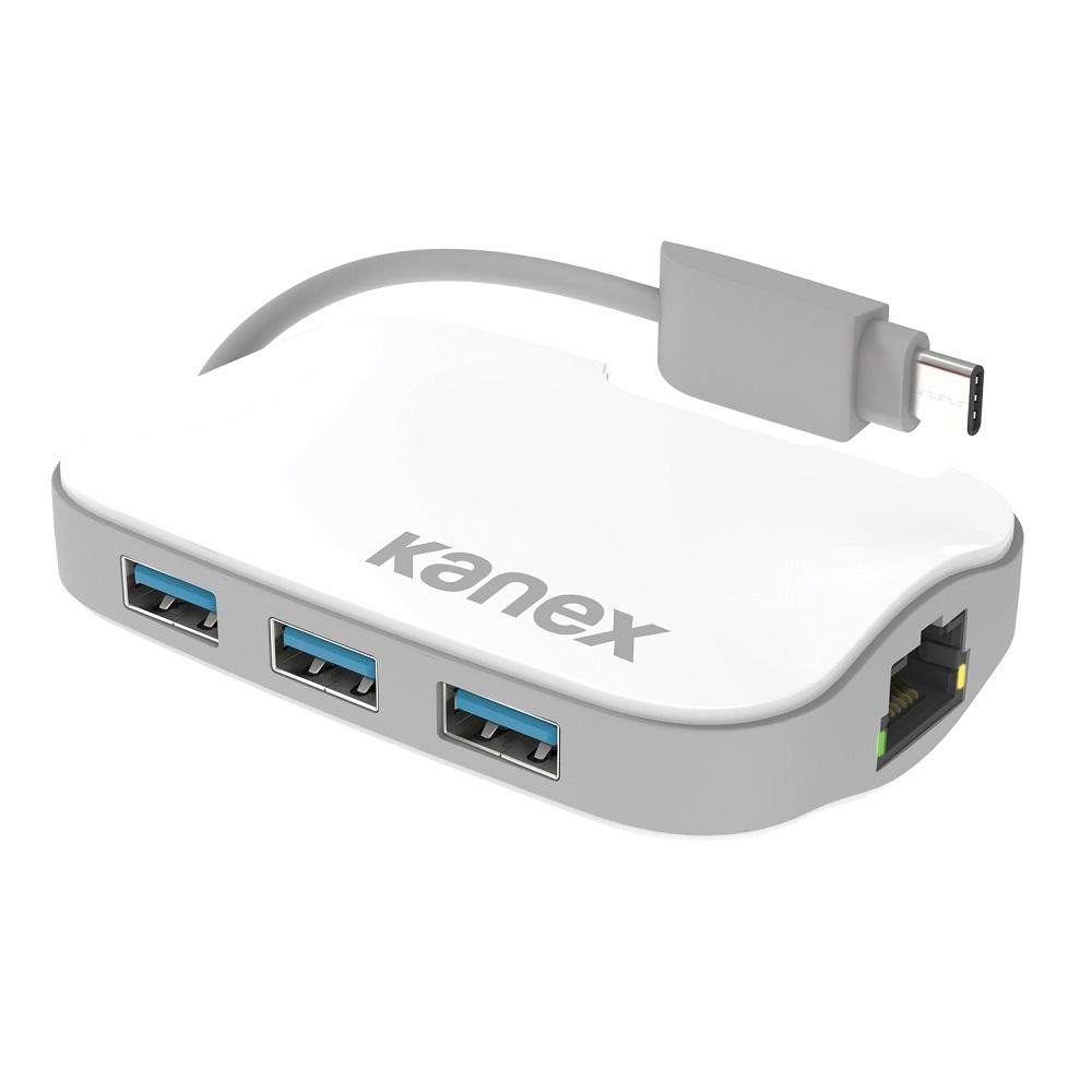 3-портов USB-C хъб и Ethernet за компютри с USB-C порт - Kanex USB-C Hub USB 3.0 (бял) | JAR Computers 3-портов USB-C хъб и Ethernet за компютри с USB-C порт - Kanex USB-C Hub USB 3.0 (бял)