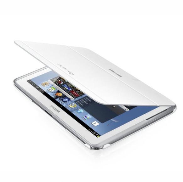 Хибриден кожен калъф и поставка за Samsung Galaxy Note 10.1 - Samsung Book Cover Case (бял) | JAR Computers Хибриден кожен калъф и поставка за Samsung Galaxy Note 10.1 - Samsung Book Cover Case (бял)