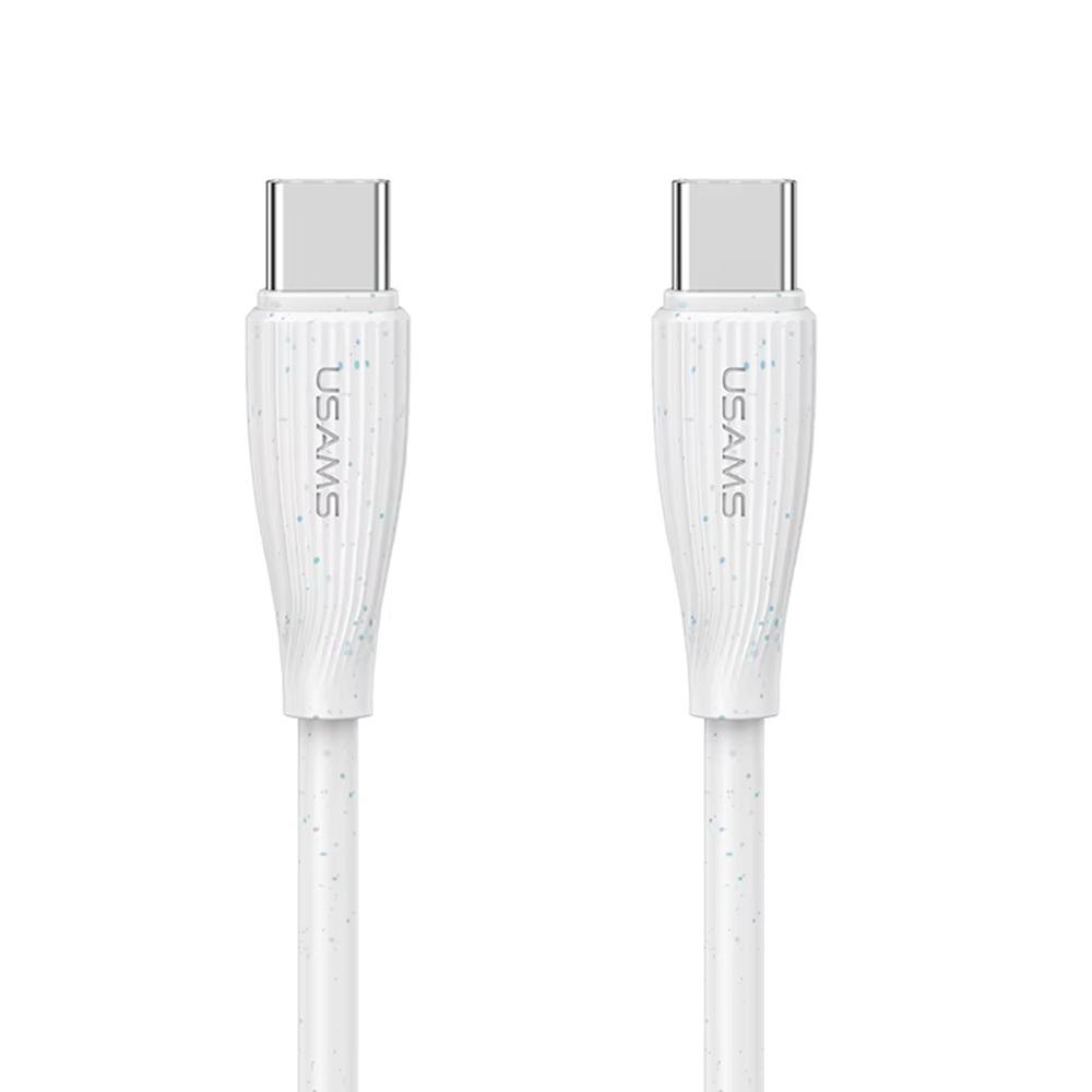 Кабел за бързо зареждане и данни USAMS US-SJ716 Type-C To Type-C 60W Eco-friendly Data Cable | JAR Computers Кабел за бързо зареждане и данни USAMS US-SJ716 Type-C To Type-C 60W Eco-friendly Data Cable