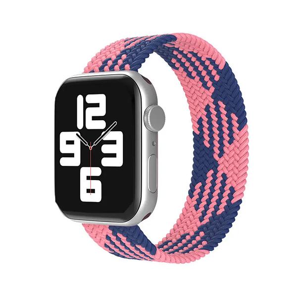 Каишка за Apple Watch 38/40/41мм, Braided Solo Loop, L /синьо - розово/ | JAR Computers Каишка за Apple Watch 38/40/41мм, Braided Solo Loop, L /синьо - розово/