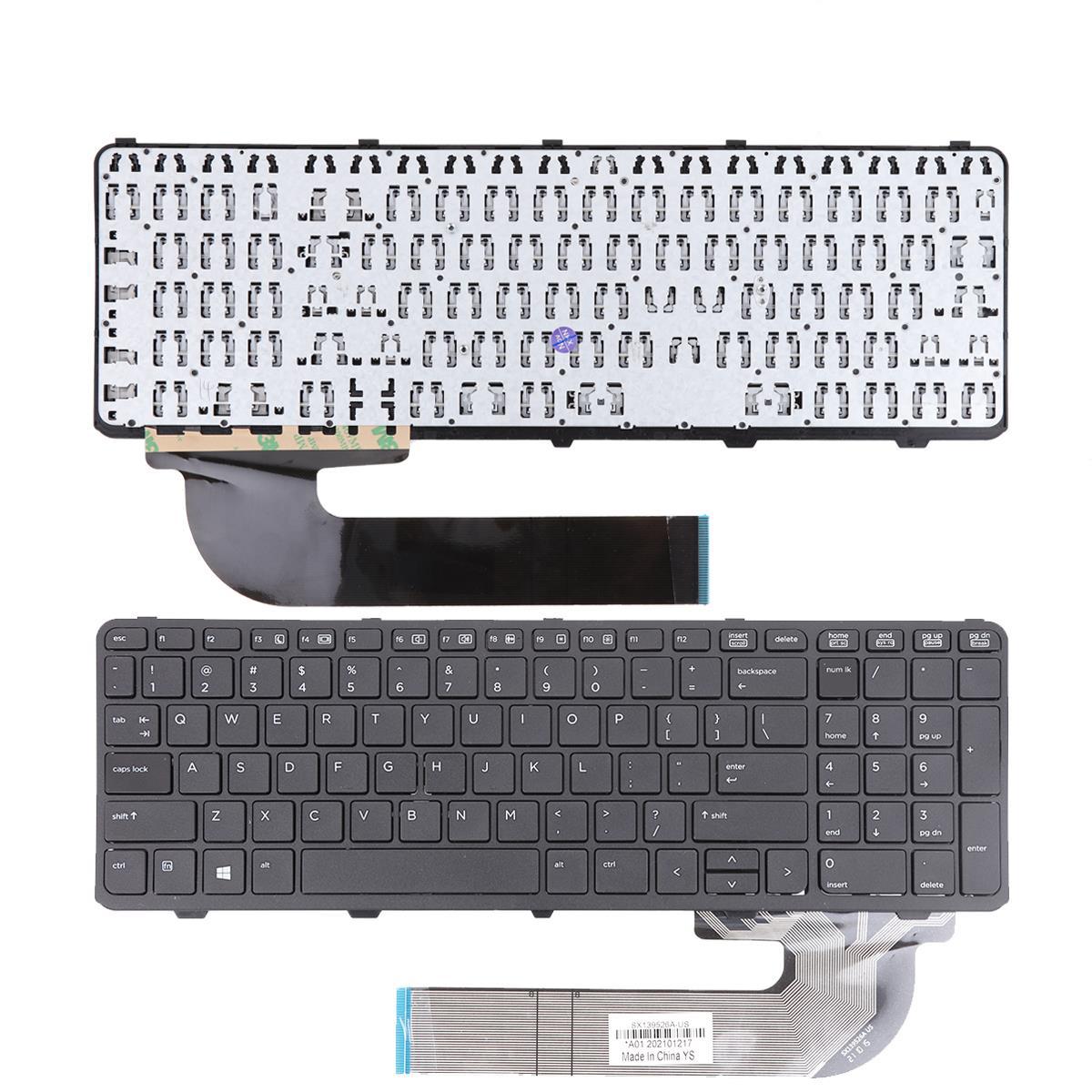 Клавиатура за лаптоп HP ProBook 450 G0 450 G1 455 G1 Черна с Черна Рамка | JAR Computers Клавиатура за лаптоп HP ProBook 450 G0 450 G1 455 G1 Черна с Черна Рамка