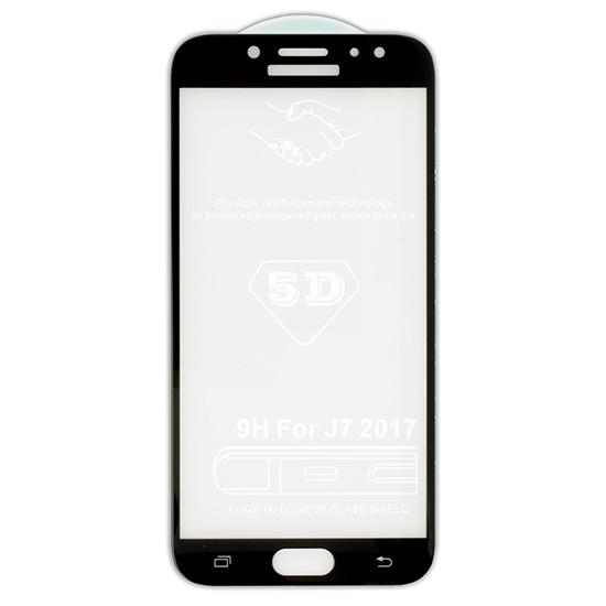Обхващащо и ръбовете стъклено защитно покритие за дисплея на Samsung Galaxy J7 (2017) - Premium Full Glue 5D Tempered Glass (черен) | JAR Computers Обхващащо и ръбовете стъклено защитно покритие за дисплея на Samsung Galaxy J7 (2017) - Premium Full Glue 5D Tempered Glass (черен)