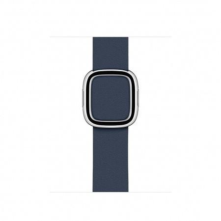 Оригинална кожена каишка за Apple Watch 38мм, 40мм, 41мм, 42мм (2024) - Apple Modern Buckle Band Medium (тъмносин) | JAR Computers Оригинална кожена каишка за Apple Watch 38мм, 40мм, 41мм, 42мм (2024) - Apple Modern Buckle Band Medium (тъмносин)