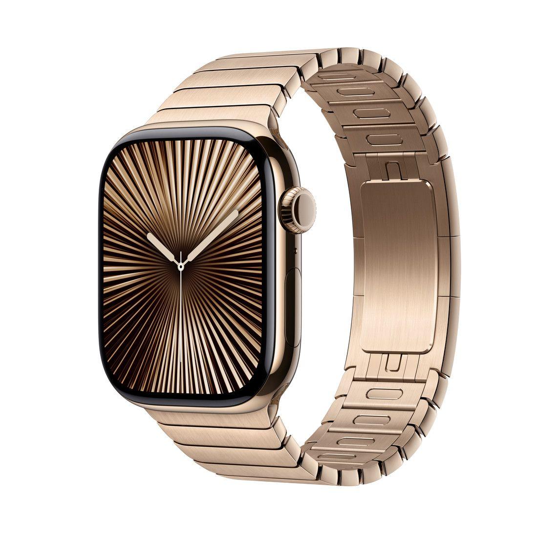 Оригинална стоманена каишка за Apple Watch 38мм, 40мм, 41мм, 42мм (2024) - Apple Gold Link Bracelet (златист) | JAR Computers Оригинална стоманена каишка за Apple Watch 38мм, 40мм, 41мм, 42мм (2024) - Apple Gold Link Bracelet (златист)