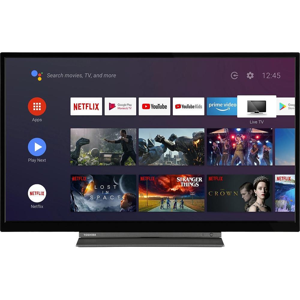 Телевизор Toshiba 24WN3D63DG 12V ANDROID TV , LED  , 24 inch, 60 см, 1366x768 HD Ready , Smart TV , Android