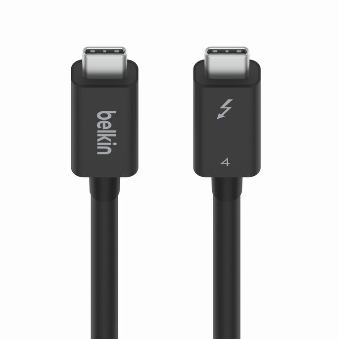 USB-C към USB-C кабел с Thunderbolt 4 (200 см) - Belkin Thunderbolt 4 Cable (черен) | JAR Computers USB-C към USB-C кабел с Thunderbolt 4 (200 см) - Belkin Thunderbolt 4 Cable (черен)