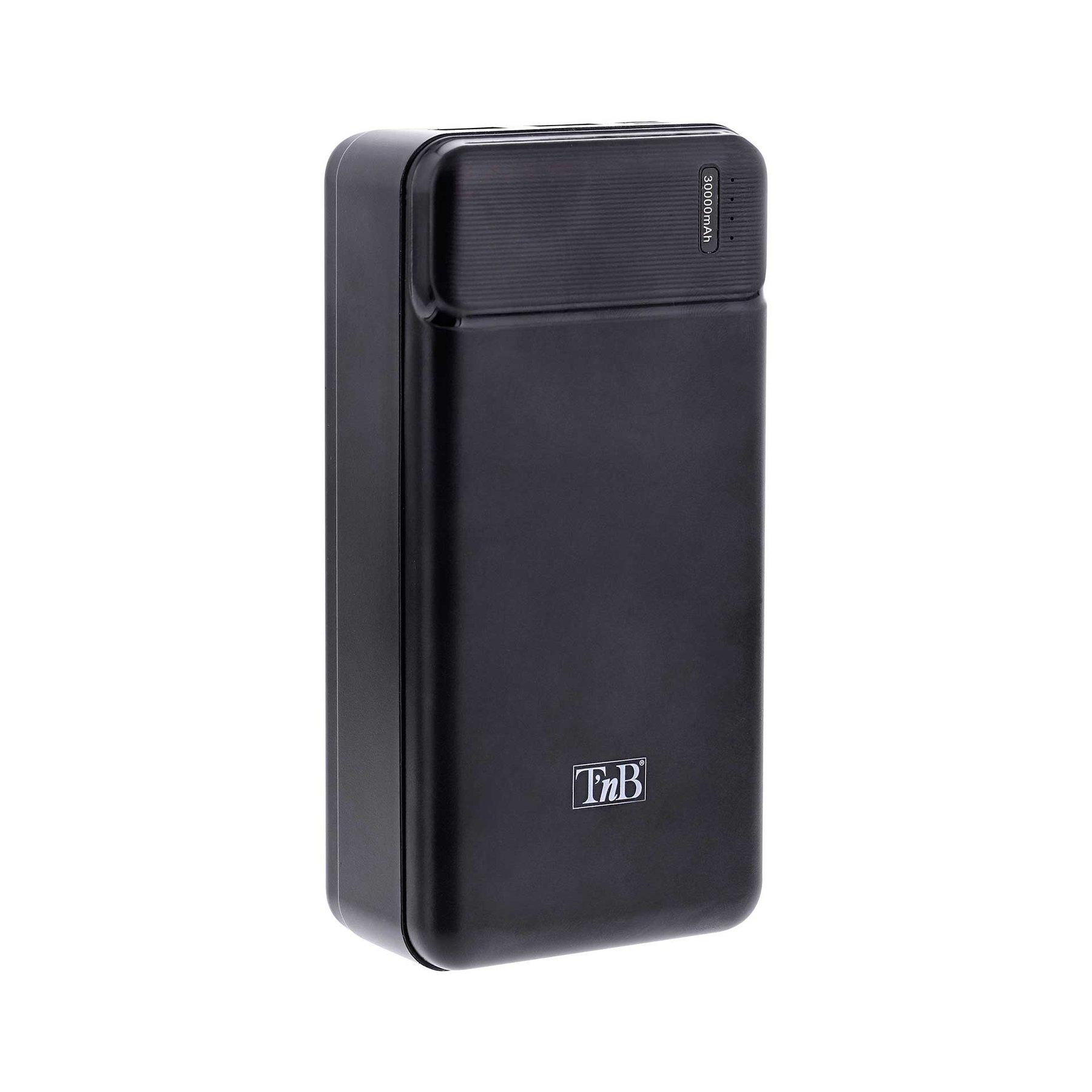 Външна батерия TNB, 30000 mAh, Micro USB, черна | JAR Computers Външна батерия TNB, 30000 mAh, Micro USB, черна