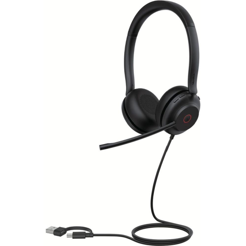 Yealink UH35 Dual Teams USB-C/A слушалки | JAR Computers Yealink UH35 Dual Teams USB-C/A слушалки
