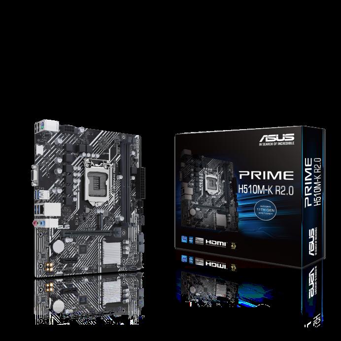 Дънна платка ASUS PRIME H510M-K R2.0 - 68056 | JAR Computers Дънна платка ASUS PRIME H510M-K R2.0 - 68056