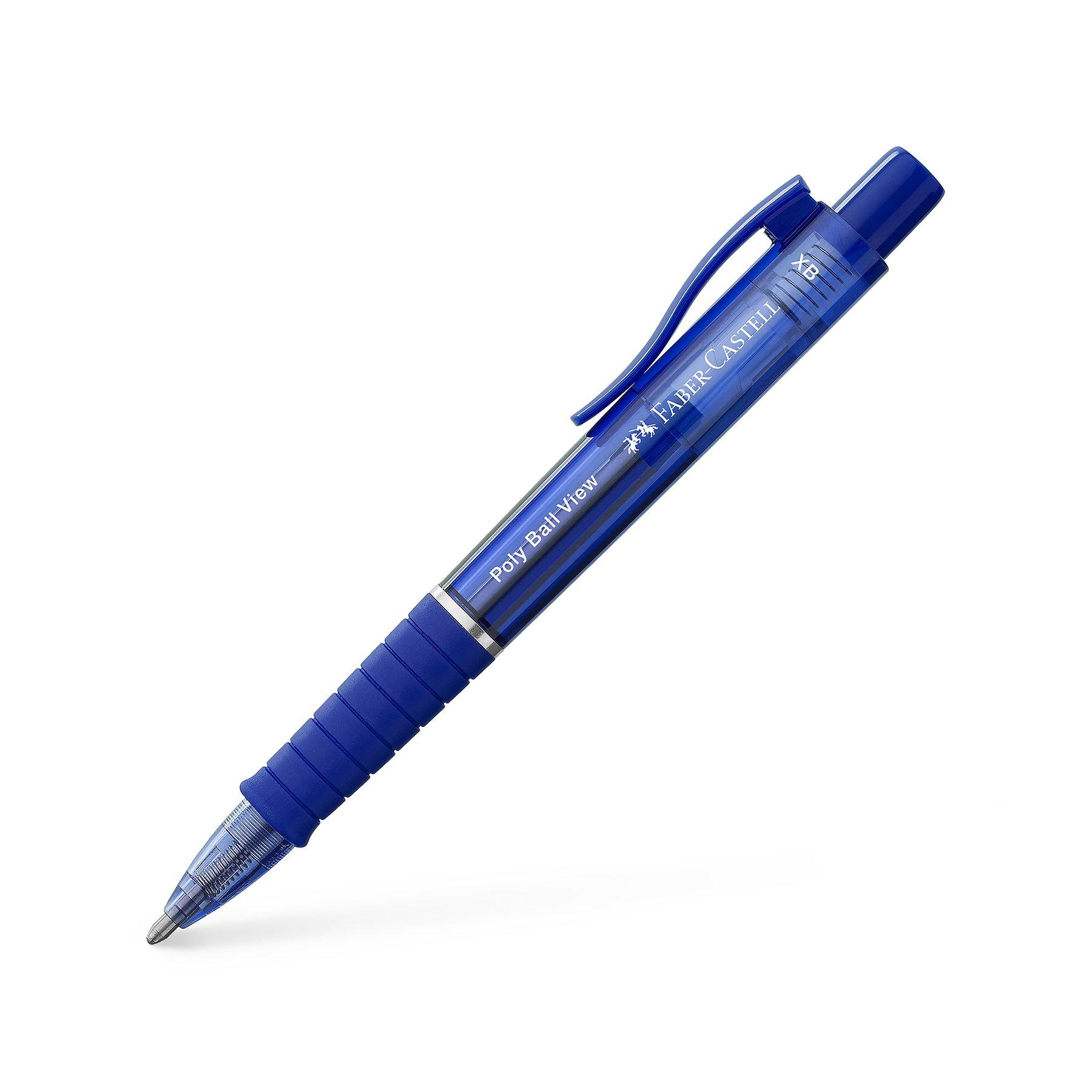 Faber-Castell Химикалка Poly Ball View, синя | JAR Computers Faber-Castell Химикалка Poly Ball View, синя