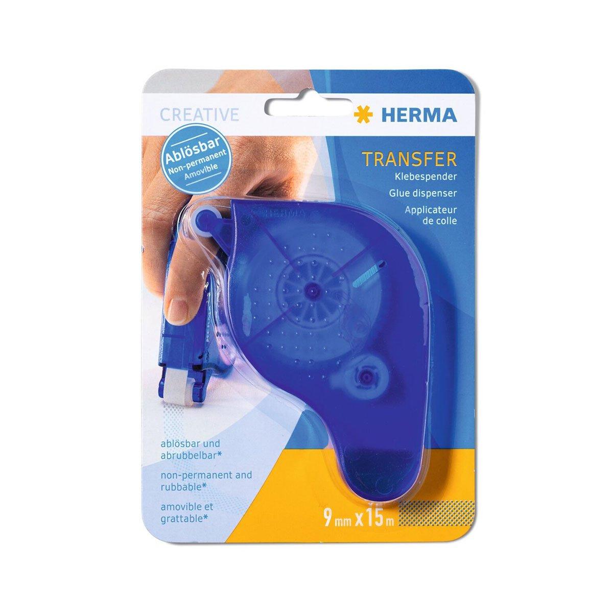 Herma Диспенсър с лепило Transfer, 9 mm x 15 m, син