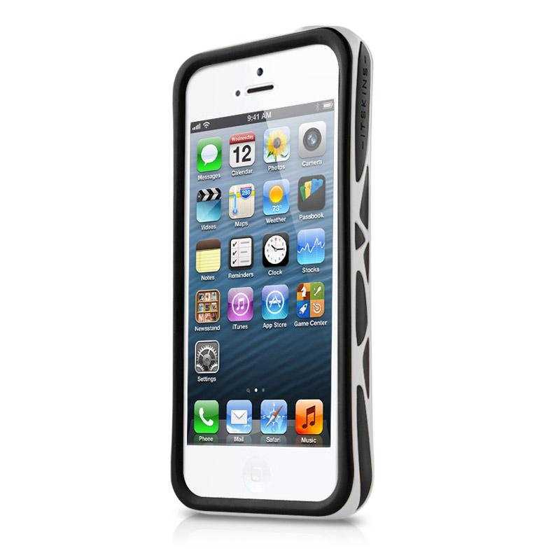 Хибриден бъмпер за iPhone 5S, iPhone 5, iPhone SE - Itskins Venum Bumper (черен-бял) | JAR Computers Хибриден бъмпер за iPhone 5S, iPhone 5, iPhone SE - Itskins Venum Bumper (черен-бял)