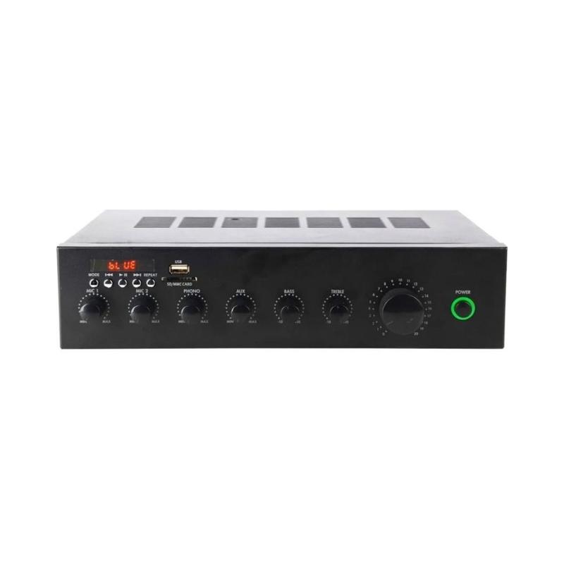Инсталационен усилвател, изходна мощност: 60W / 100V - Pearller PA-60MBT | JAR Computers Инсталационен усилвател, изходна мощност: 60W / 100V - Pearller PA-60MBT