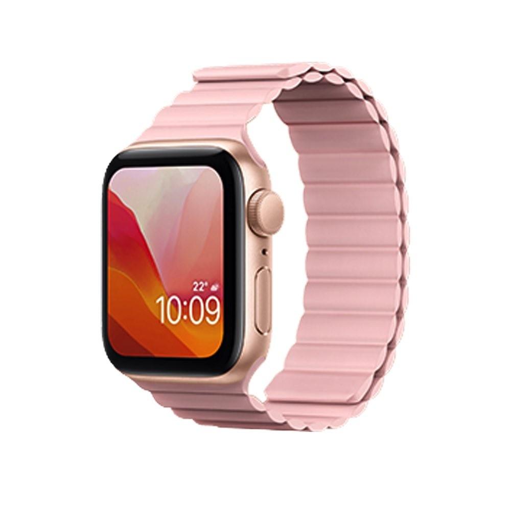 КОПИРАНА за тест - Магнитна силиконова каишка за Apple Watch 42мм, 44мм, 45мм, 46мм, Ultra 49мм - Kingxbar Silicone Magnetic Band (розов) - test | JAR Computers КОПИРАНА за тест - Магнитна силиконова каишка за Apple Watch 42мм, 44мм, 45мм, 46мм, Ultra 49мм - Kingxbar Silicone Magnetic Band (розов) - test