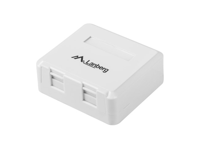 Lanberg empty surface-mount box for keystone 2-port | JAR Computers Lanberg empty surface-mount box for keystone 2-port