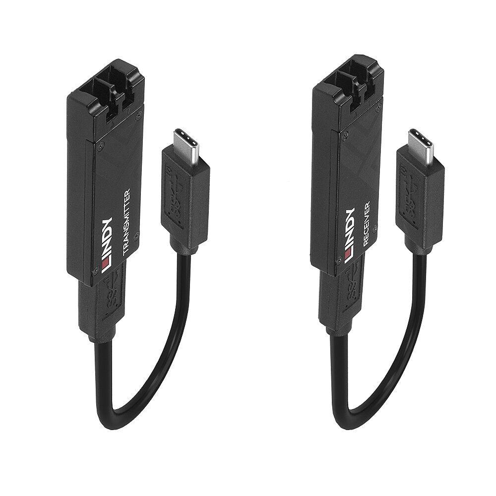 LINDY LNY-43312 :: Оптичен USB 3.2 Type C екстендър, 100.0 м | JAR Computers LINDY LNY-43312 :: Оптичен USB 3.2 Type C екстендър, 100.0 м