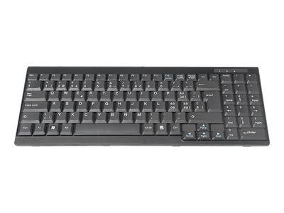 Мрежов комутатор DIGITUS DS-72000CH - keyboard - QWERTZ - Swiss - black Input Device