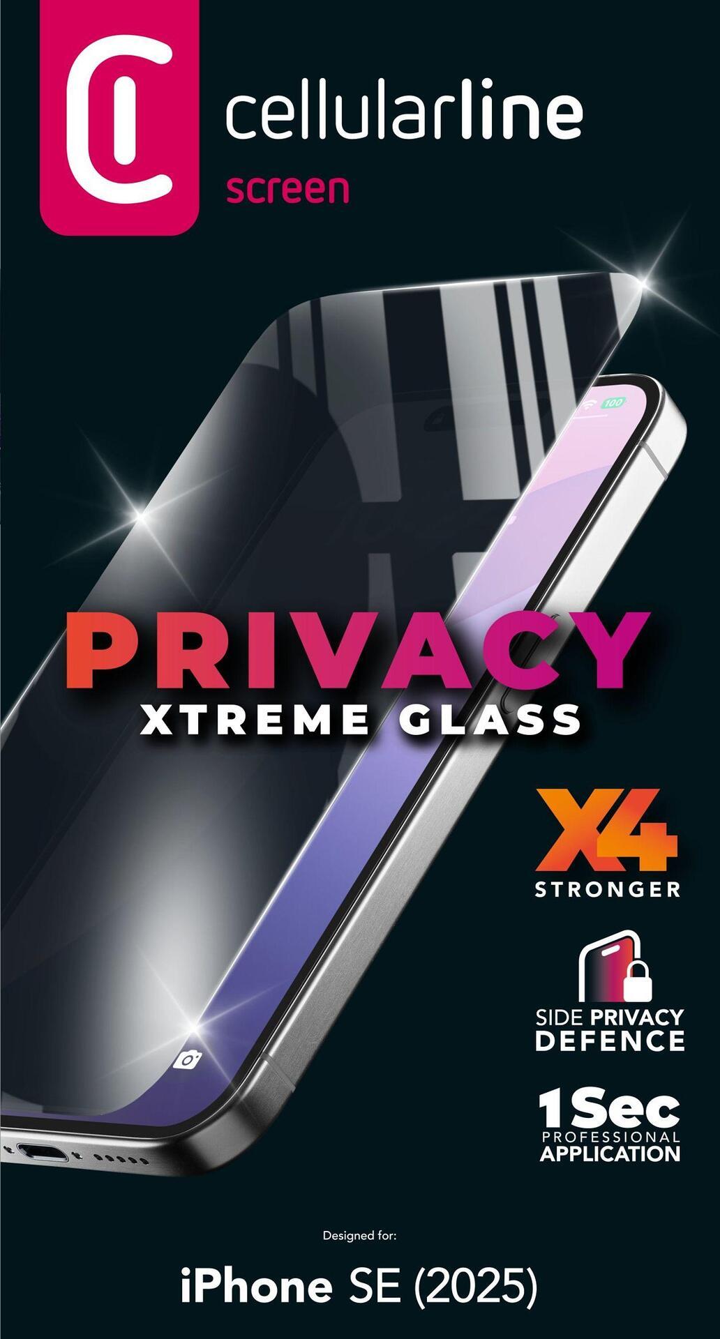 Подсилено стъкло Xtreme Privacy за iPhone 16E 4Gn | JAR Computers Подсилено стъкло Xtreme Privacy за iPhone 16E 4Gn