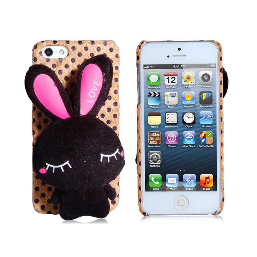 Поликарбонатов кейс с плюш за iPhone 5, iPhone 5S, iPhone SE - Plush Rabbit Case | JAR Computers Поликарбонатов кейс с плюш за iPhone 5, iPhone 5S, iPhone SE - Plush Rabbit Case