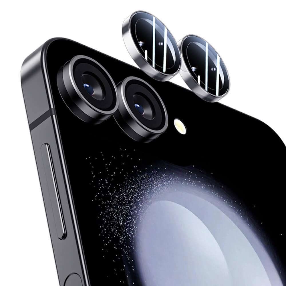 Предпазни стъклени лещи за камерата на Samsung Galaxy Z Flip6 - Benks Warrior Tempered Glass Camera Lens Protector (черен) | JAR Computers Предпазни стъклени лещи за камерата на Samsung Galaxy Z Flip6 - Benks Warrior Tempered Glass Camera Lens Protector (черен)